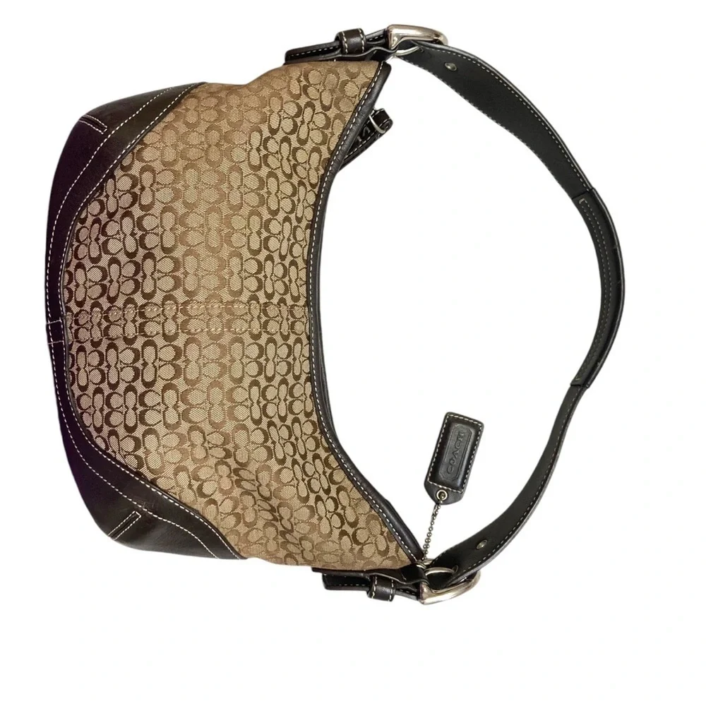 Coach vintage y2k 6351 brown signature mini soho hobo bag